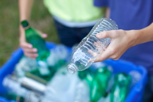 Professional waste removal services at a construction site